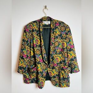 Vintage colorful  Evan piccone colorful blazer 18